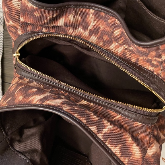 Coach Madison OCELOT LEOPARD  FABRIC PHOEBE Purse - Picture 10 of 11